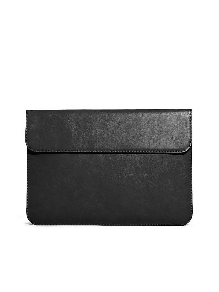 ABELARDO DE MODA Black Solid Laptop Sleeve-picture-5