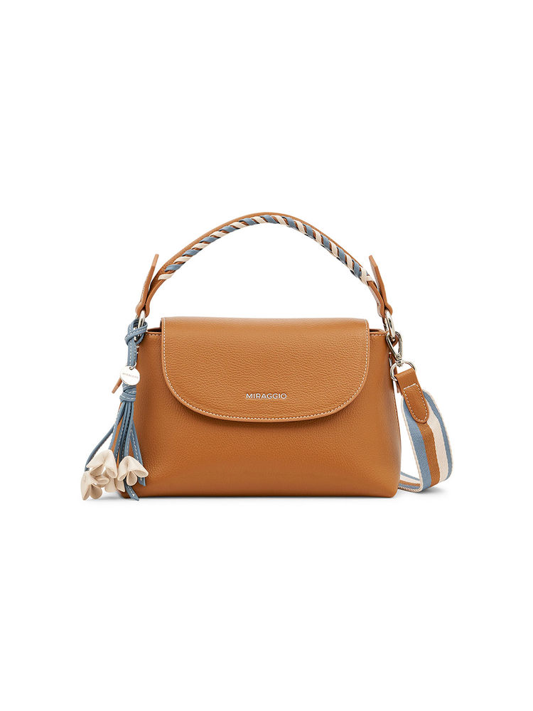 MIRAGGIO Chocolate Solid Handbag-image-41