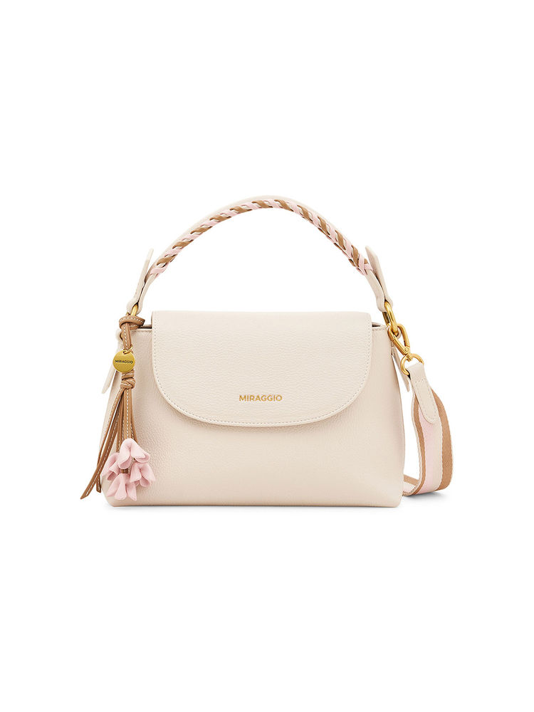 MIRAGGIO Vanilla Solid Handbag-picture-13