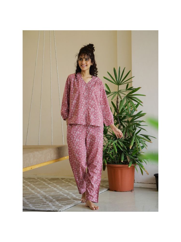 sanskrutihomes SAY Women Printed Night Suit (Set of 2)-picture-37