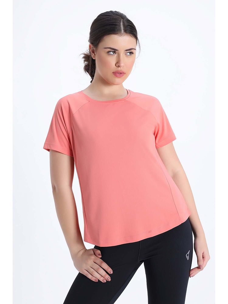 Zivame Peach Solid Relaxed T-Shirt-picture-24
