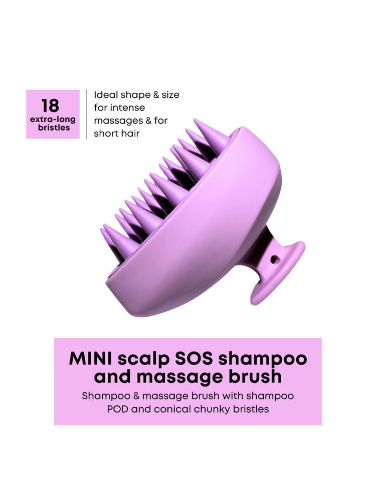 Alan Truman Scalp SOS Scalp Massage & Shampoo Brush - Purple (Small)-picture-27