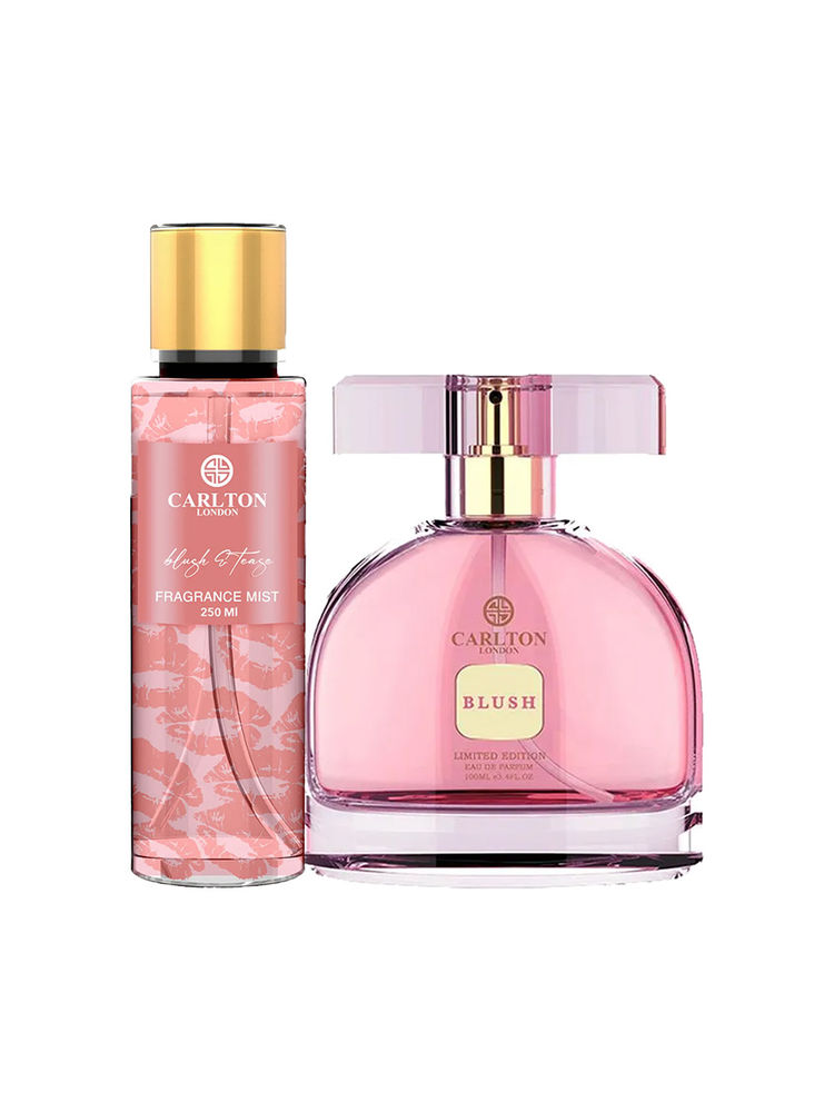 Carlton London Perfume Blush Perfume + Blush & Tease Body Mist Combo For Women-image-3