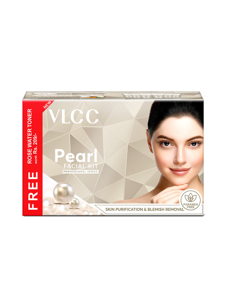 VLCC Pearl Facial Kit With Free Rose Water Toner