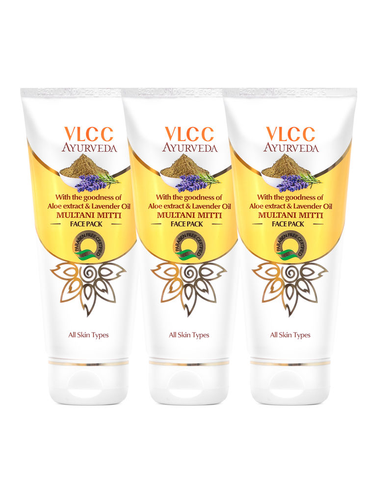 VLCC Ayurveda Multani Mitti Face Pack - Pack of 3-picture-15