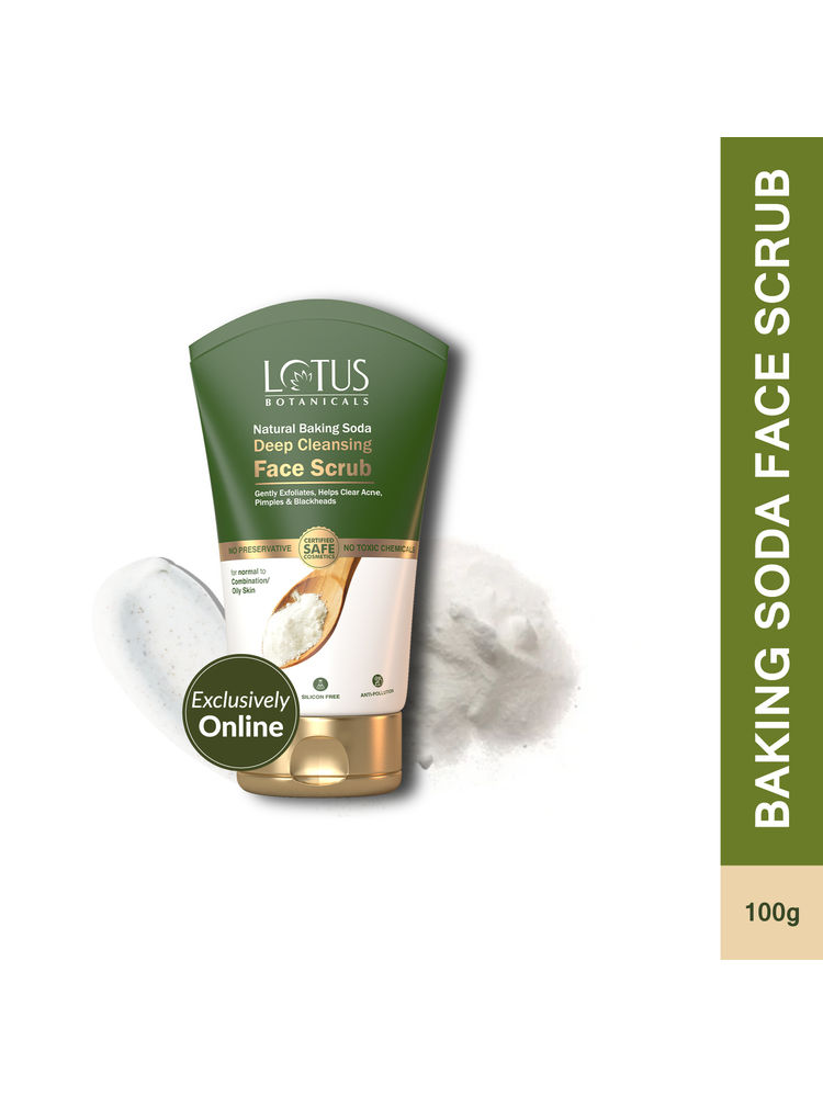 Lotus Botanicals Natural Baking Soda Deep Cleansing Face Scrub-image-5