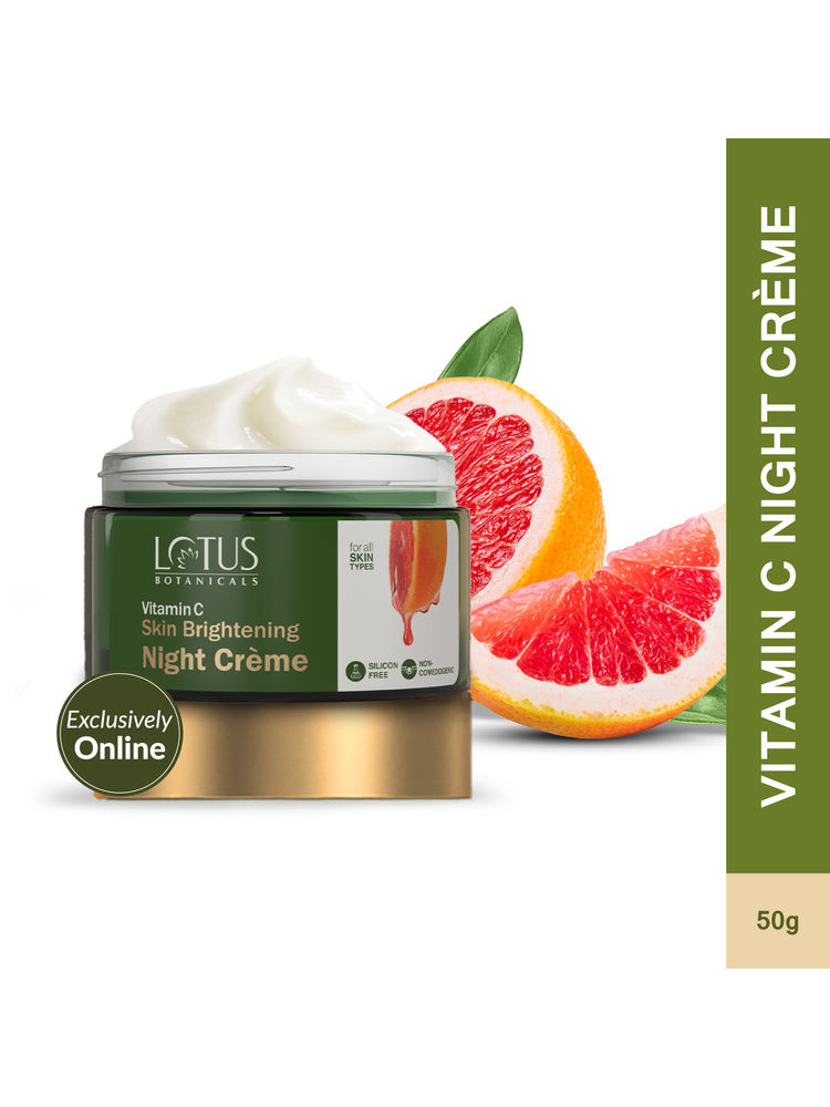 Lotus Botanicals Skin Brightening Night Cream with Vitamin C Silicon & Chemical Free-picture-22
