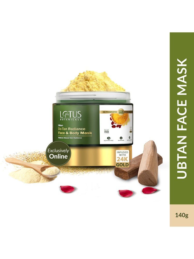 Lotus Botanicals Ubtan De-Tan Radiance Face & Body Mask-picture-11