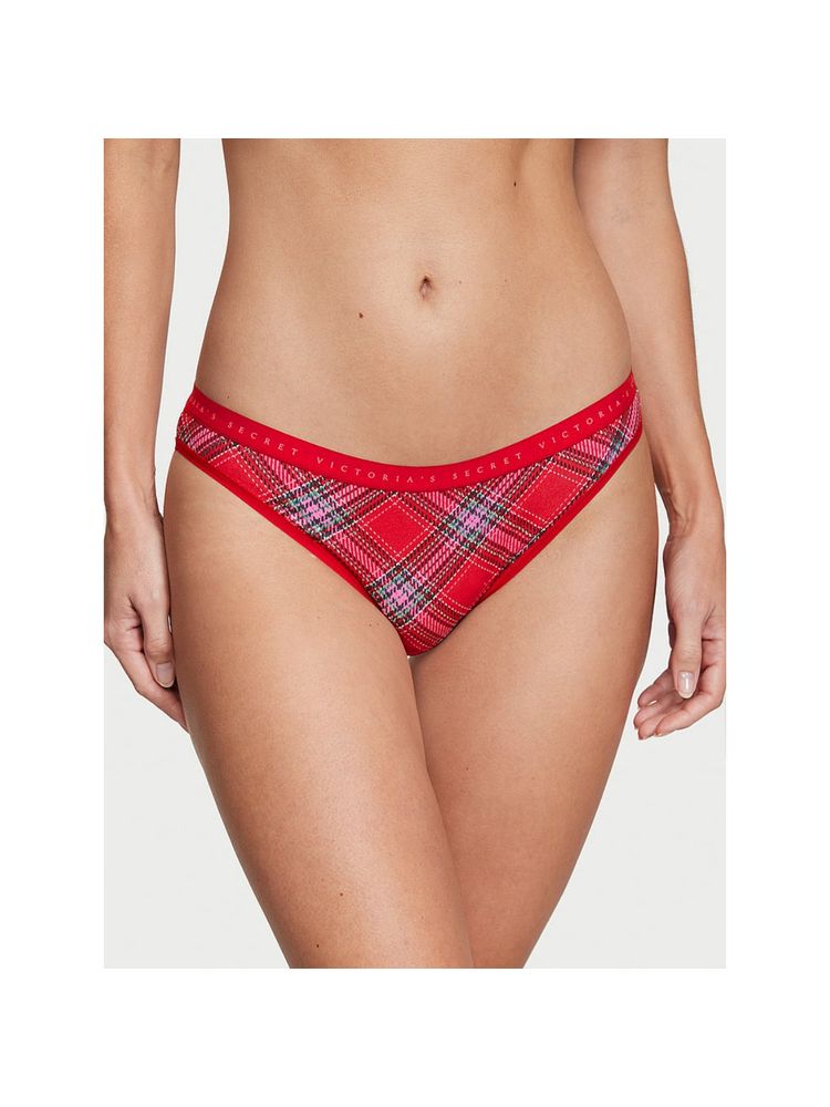 Victoria's Secret Red Stretch Cotton Brief Panty-image-5