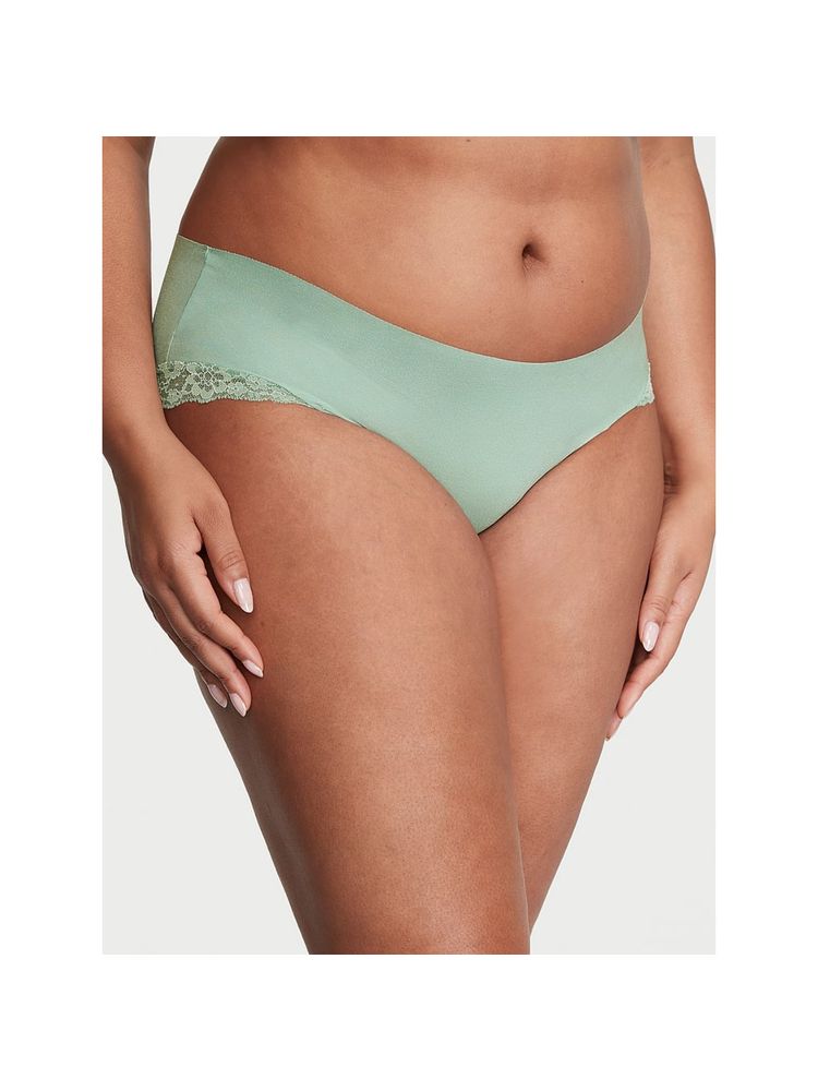 victoria's secret intimates Victoria's Secret Green No-Show Lace-Trim Panty-picture-12