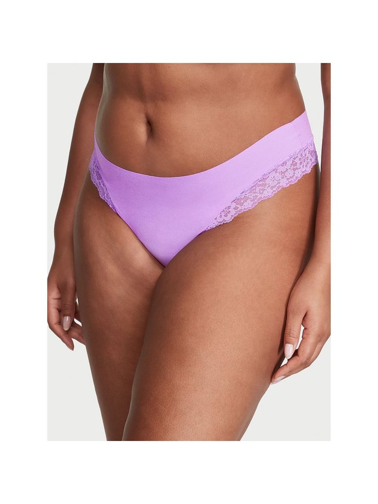 victoria's secret intimates Victoria's Secret Purple No-Show Lace-Trim Panty-picture-15