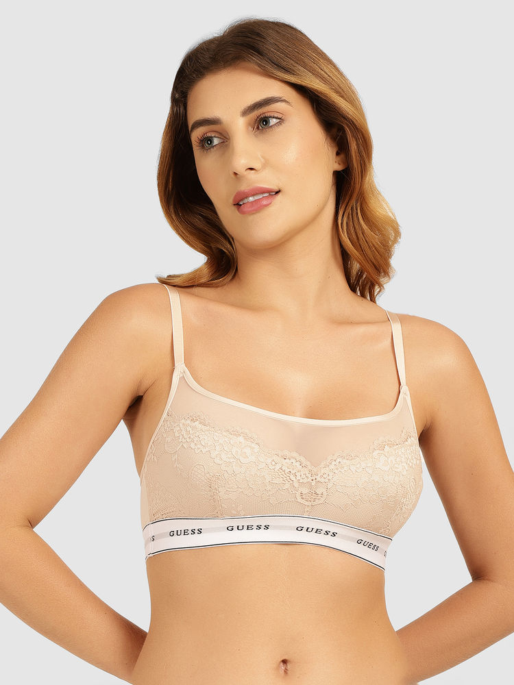guess fashion Guess Beige Polyamide Belle Bralette-picture-12