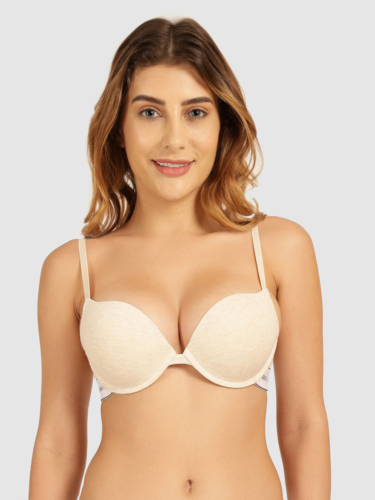guess fashion Guess Cream Cotton Carrie Push Up Bra-picture-11