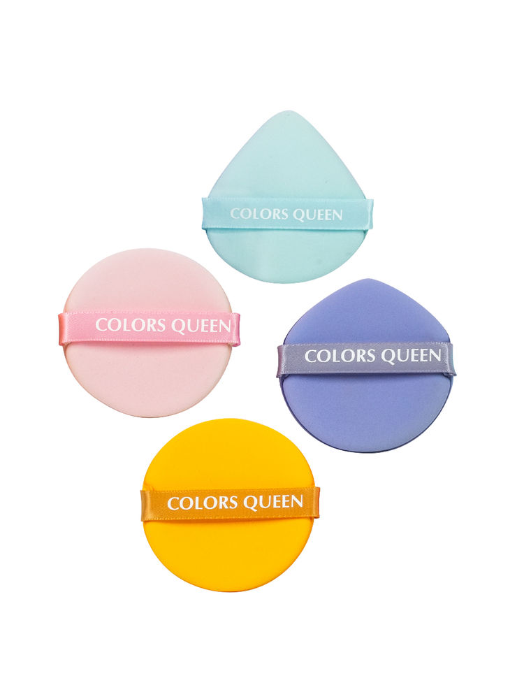 Colors Queen Multicolor Makeup Puffs - Pack Of 4-image-6