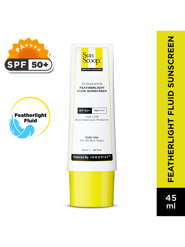 Sunscoop 3% Niacinamide Feather Light Fluid Sunscreen SPF 50+ PA++++ Super Light Formula-image-39