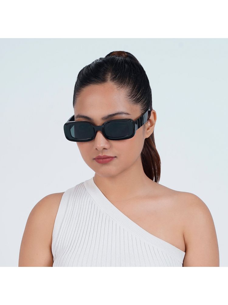 Joker & Witch Arcadia Rectangular Black Sunglasses (50)-picture-16