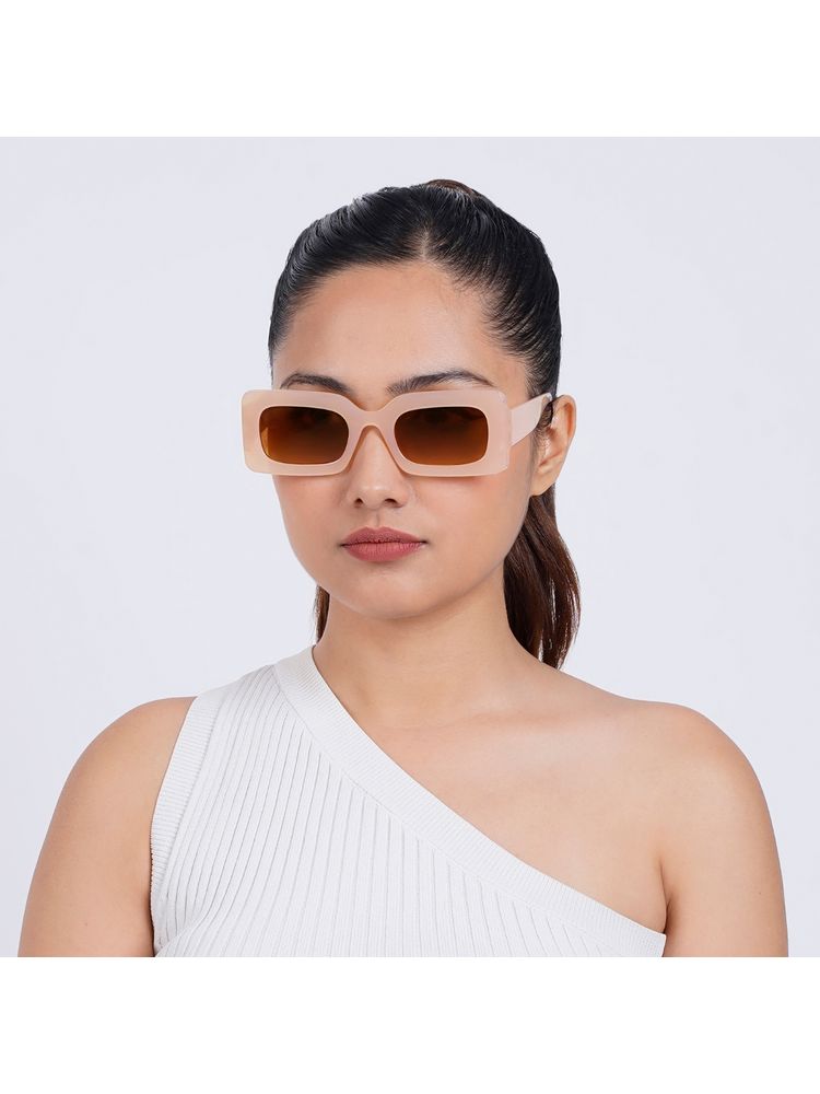 Joker & Witch Pretza Beige and Brown Rectangle Sunglasses (50)-picture-11