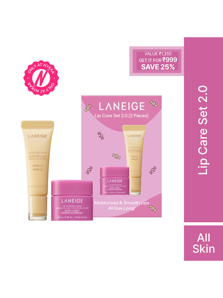 LANEIGE Lip Care Set 2.0 (Sweet Candy Mini Lip Mask + Vanilla Lip Glowy Balm)
