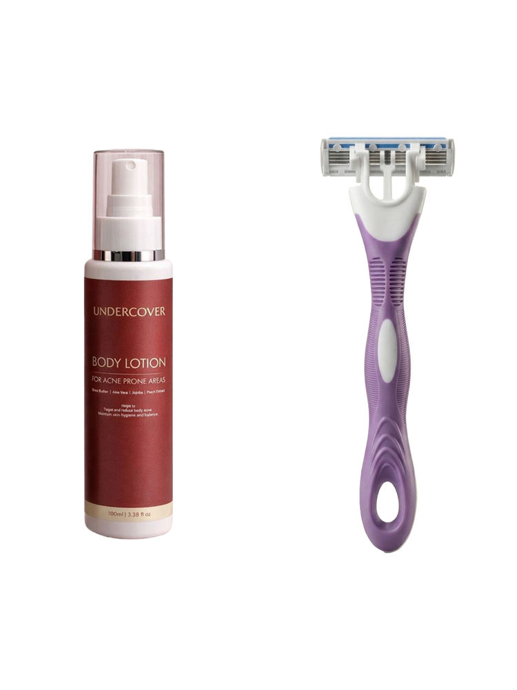 Undercover Women Body Razor & Body Acne Lotion Combo-picture-11