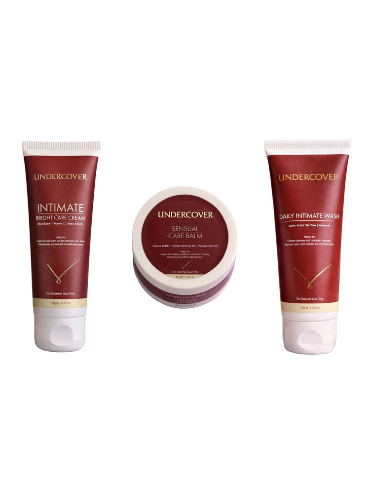 Undercover Intimate Bright Care Cream & Sensual Care Balm & Daily Intimate Wash Combo-picture-5