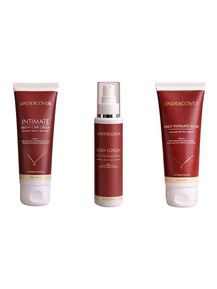 Undercover Intimate Bright Care Cream & Body Acne Lotion & Daily Intimate Wash Combo-picture-18