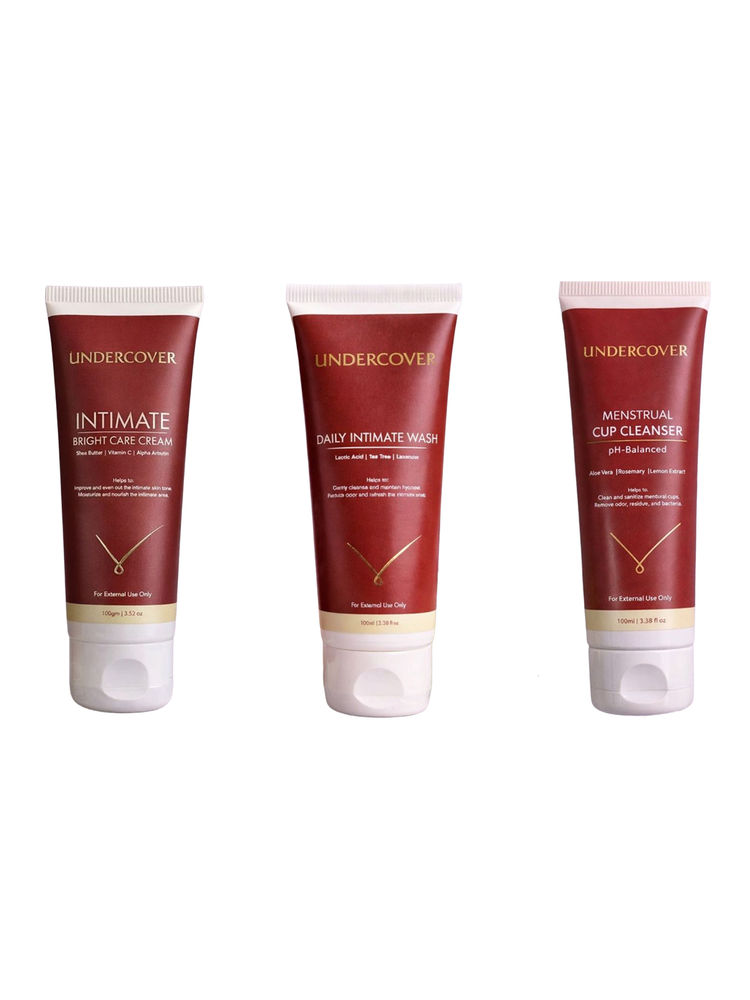 Undercover Intimate Bright Care Cream & Menstrual Cup Cleanser & Daily Intimate Wash Combo-picture-41
