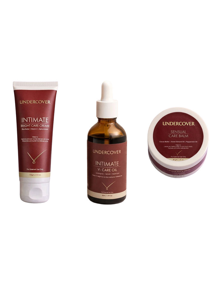 Undercover Intimate Bright Care Cream & Intimate V-Care Oil & Sensual Care Balm Combo-picture-16