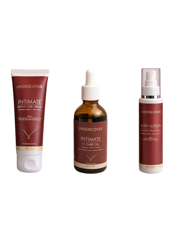 Undercover Intimate Bright Care Cream & Intimate V-Care Oil & Body Acne Lotion Combo-picture-32