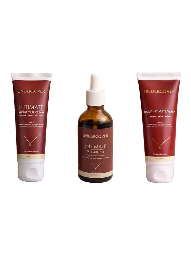 Undercover Intimate Bright Care Cream & Intimate V-Care Oil & Daily Intimate Wash Combo-picture-6