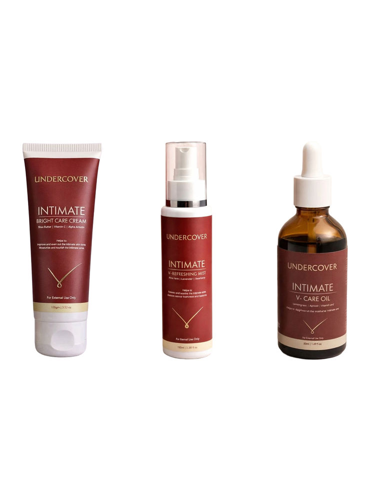 Undercover Intimate Bright Care Cream & Intimate V-Refreshing Mist & Intimate V-Care Oil Combo-picture-49