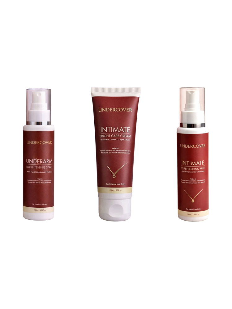 Undercover Intimate Bright Care Cream & Intimate V-Refreshing Mist & Underarm Brightening Combo-picture-28