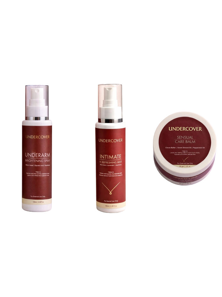 Undercover Intimate V-Refreshing Mist & Underarm Brightening Spray & Sensual Care Balm Combo-picture-12