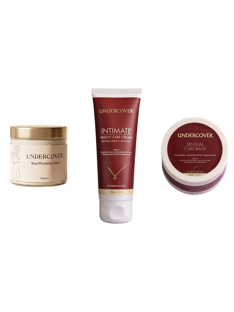 Undercover Intimate Bright Care Cream & Bust Plumping Cream & Sensual Care Balm Combo-picture-49