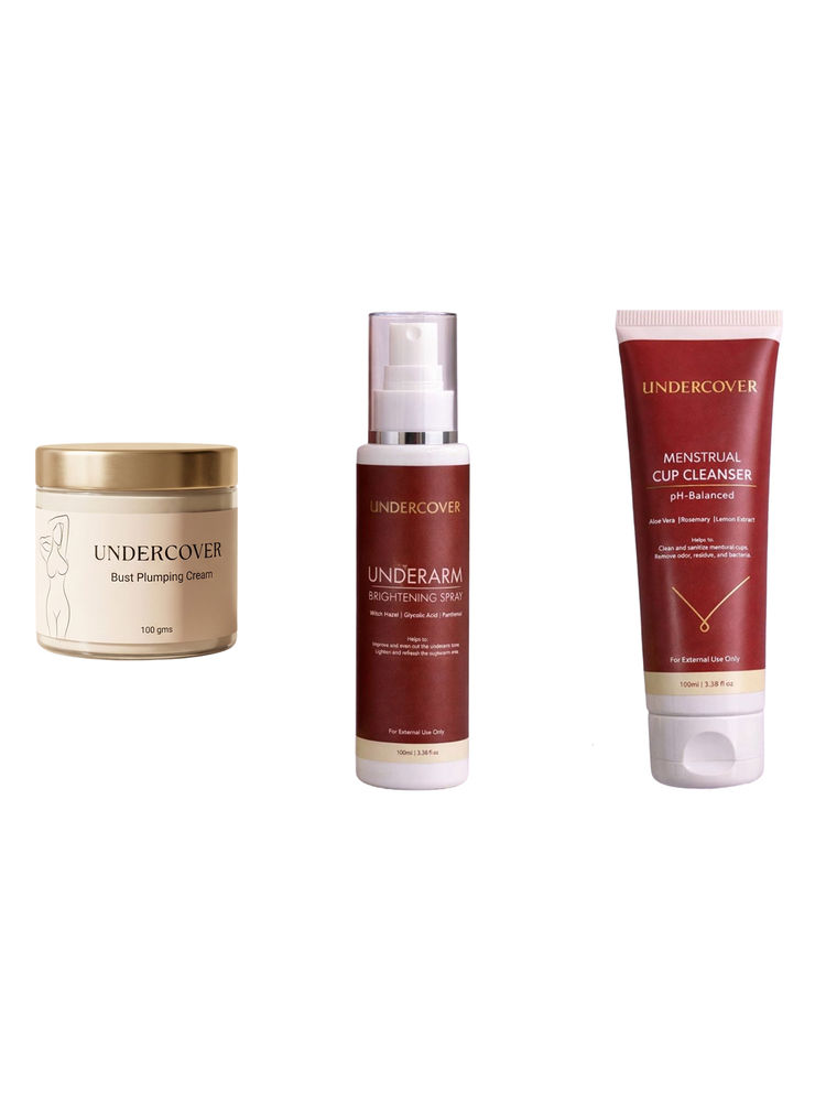 Undercover Underarm Brightening Spray & Bust Plumping Cream & Menstrual Cup Cleanser Combo-picture-8