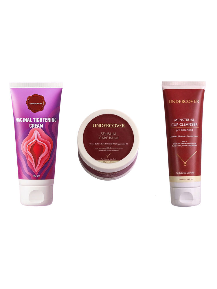 Undercover Vaginal Tightening Cream & Sensual Care Balm & Menstrual Cup Cleanser Combo-picture-25