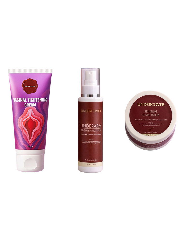 Undercover Underarm Brightening Spray & Vaginal Tightening Cream & Sensual Care Balm Combo-picture-26