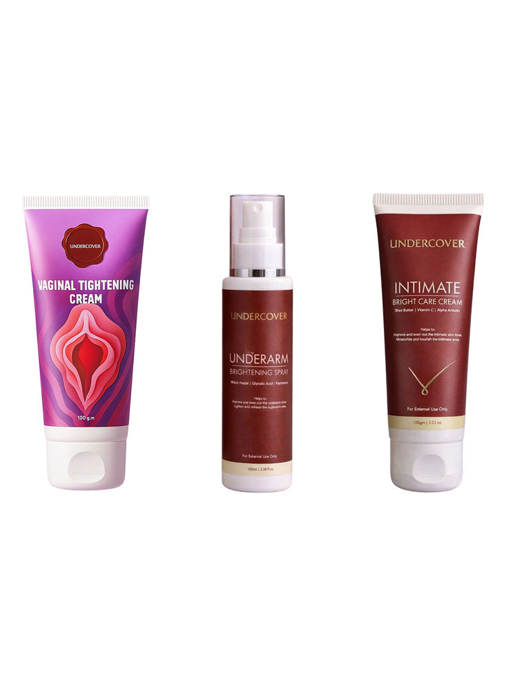 Undercover Intimate Bright Care Cream & Underarm Brightening Spray & Vaginal Tightening Cream Combo-image-31