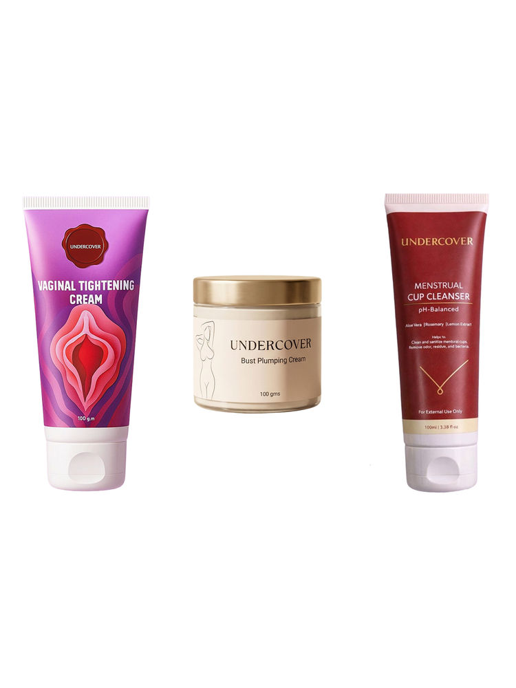 Undercover Bust Plumping Cream & Vaginal Tightening Cream & Menstrual Cup Cleanser Combo-picture-19
