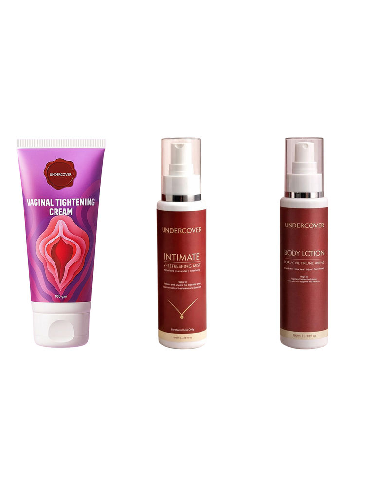 Undercover Intimate V-Refreshing Mist & Vaginal Tightening Cream & Body Acne Lotion Combo-picture-15