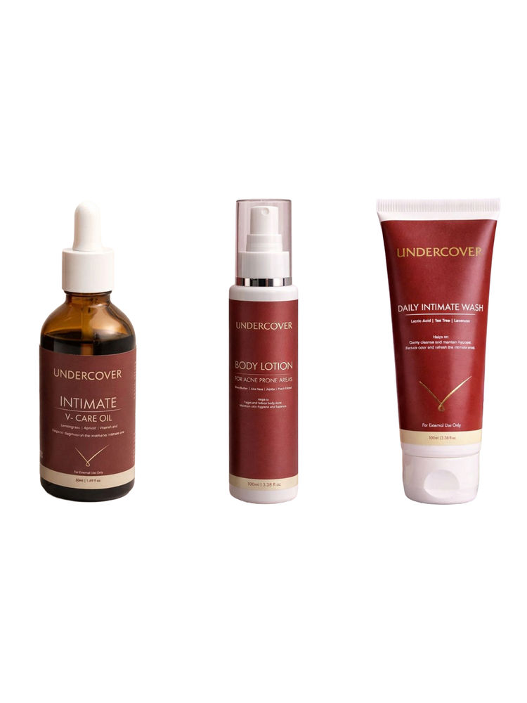 Undercover Intimate V-Care Oil & Body Acne Lotion & Daily Intimate Wash Combo-picture-31