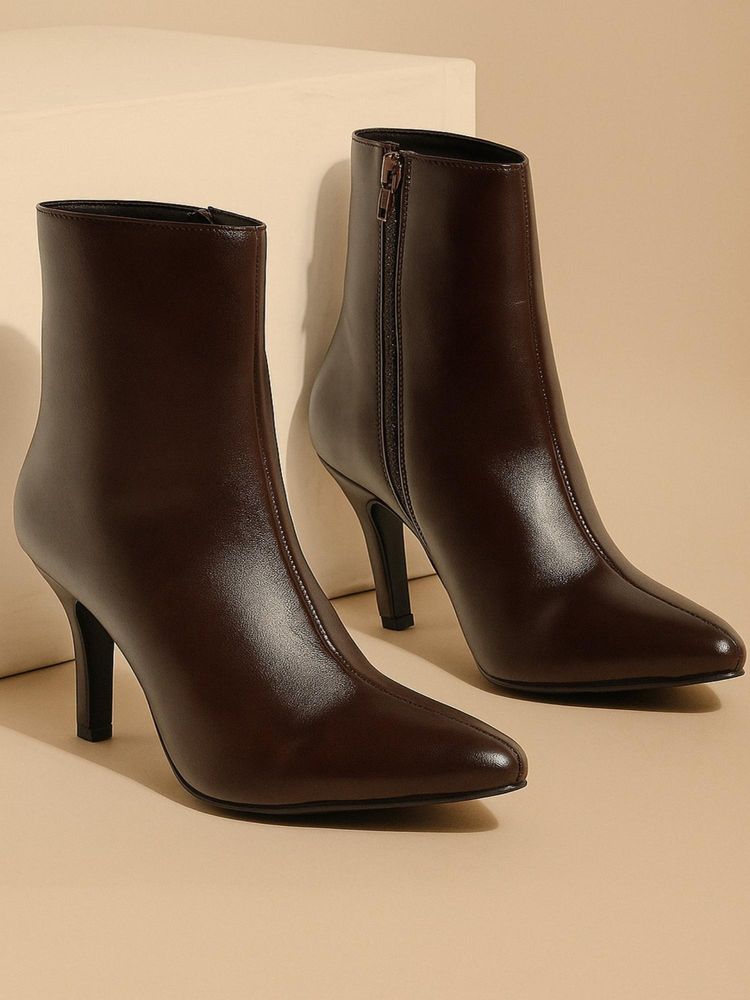 VALIOSAA Women Brown Casual Boots-picture-29