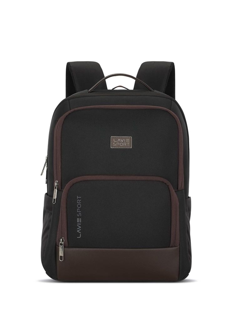 Lavie Sport Brown Solid Polyester Backpack-image-35