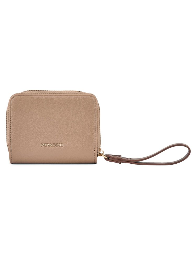 MIRAGGIO Beige Solid Pu Wallet-picture-27