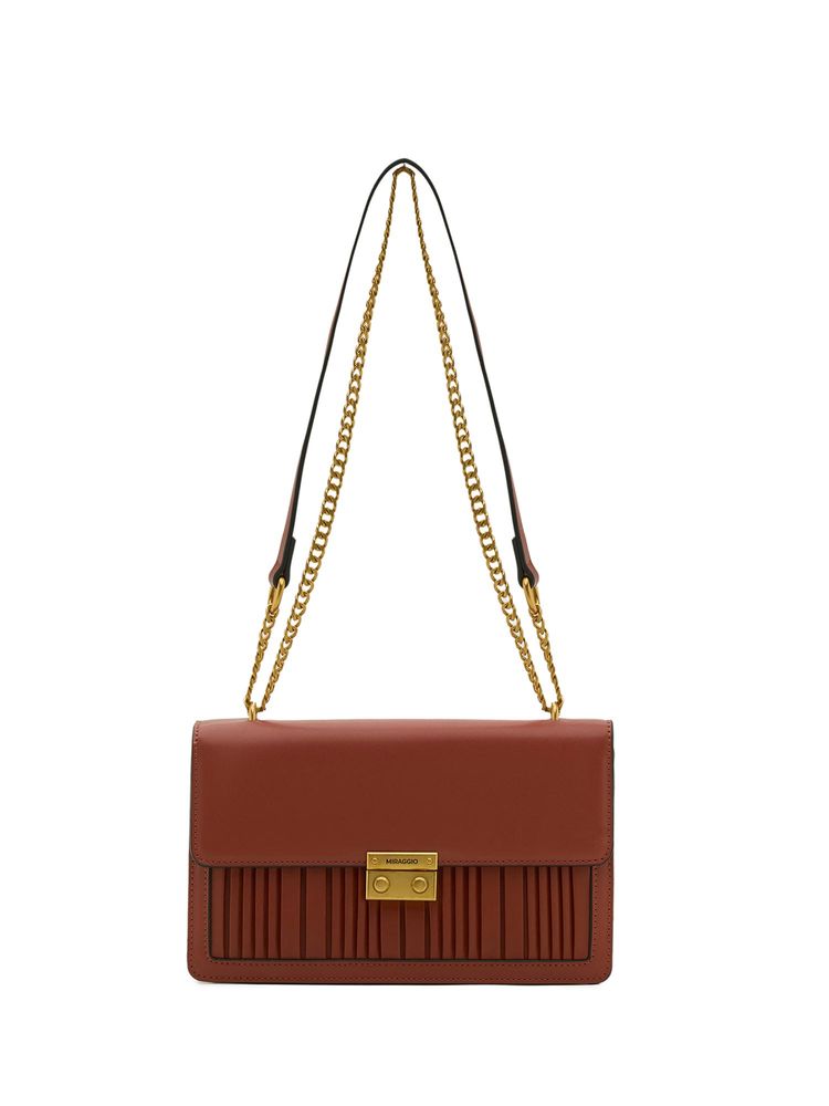 MIRAGGIO Rust Solid Pu Sling Bag-image-5