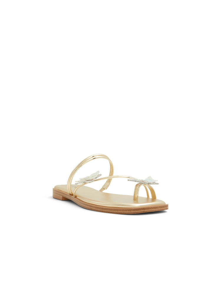 Aldo Women Gold Flats-image-47