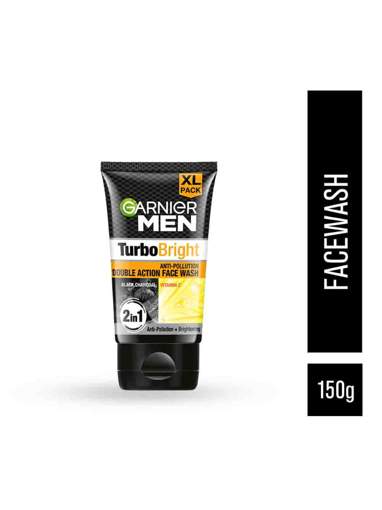 Garnier Men Turbo Bright Double Action Face Wash, Deep Cleansing Anti Pollution Face Wash-picture-16