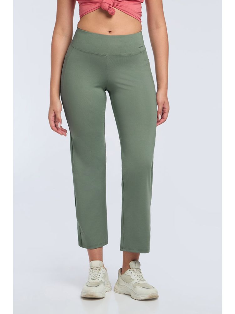 Amante Women Sea Spray Green Flaunt Flared Track Pants-picture-26
