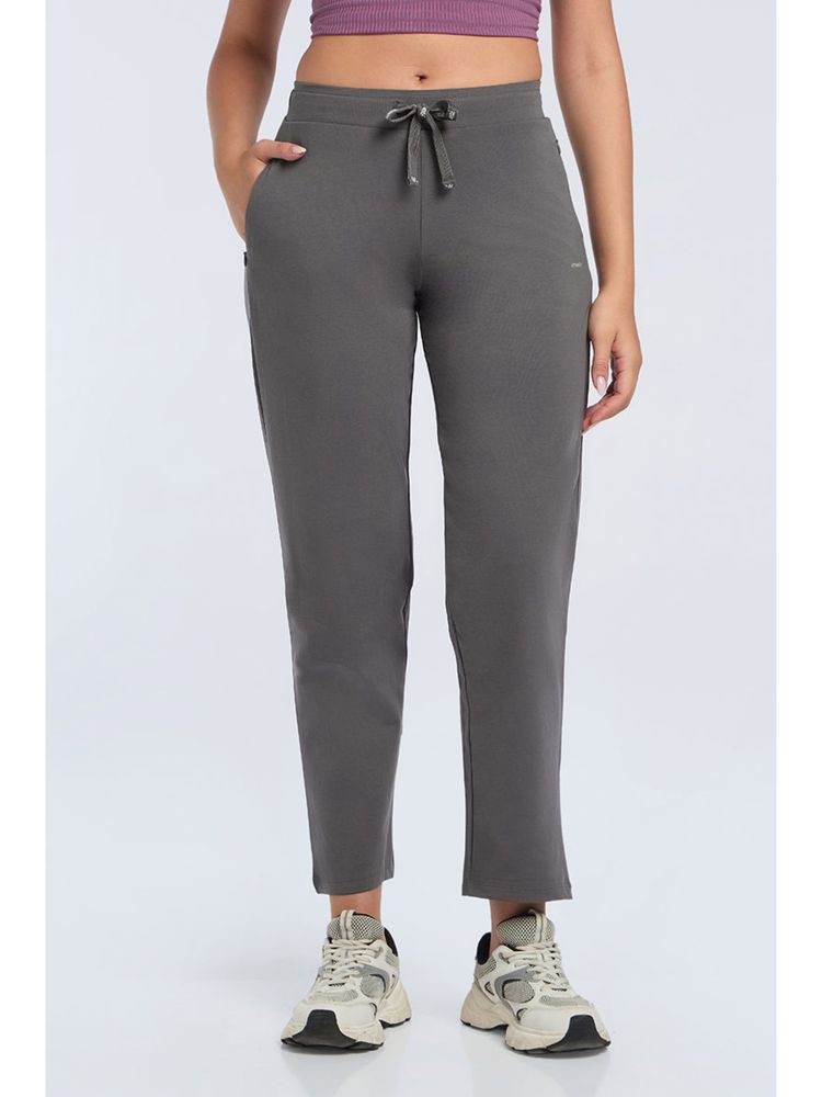 Amante Women Thunderstorm Grey Essential Relaxed Full Length Pants-picture-12
