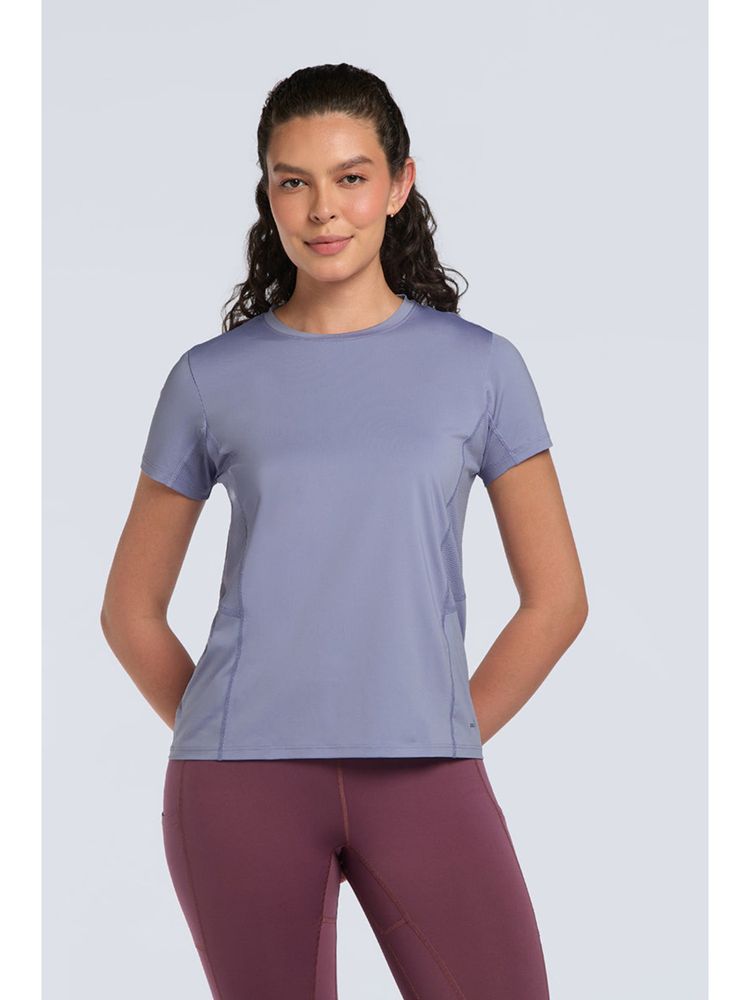 Amante Women Persian Lavender Flaunt Workout T-Shirt-picture-13