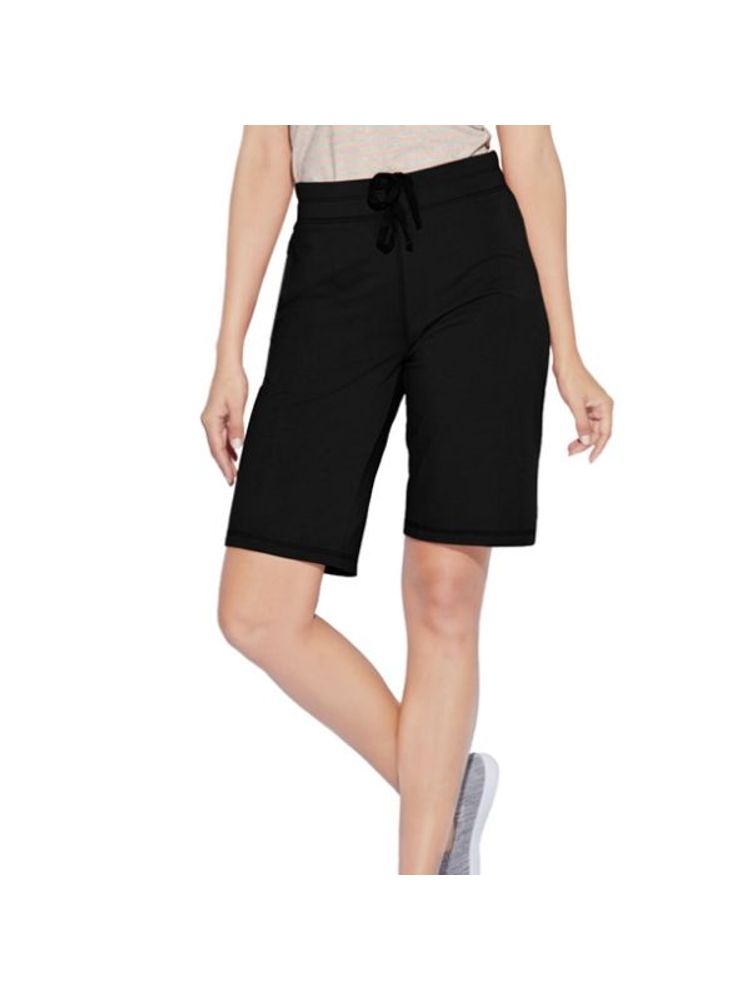 Enamor Essentials E044 Women's City Shorts - Jet Black